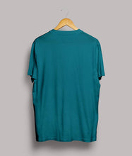 Load image into Gallery viewer, Men&#39;s Blue Cotton Printed Round Neck Tees