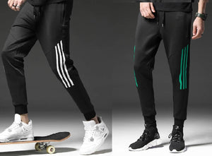 Men Black Solid Polyester Slim Fit Joggers (Pack of 2)