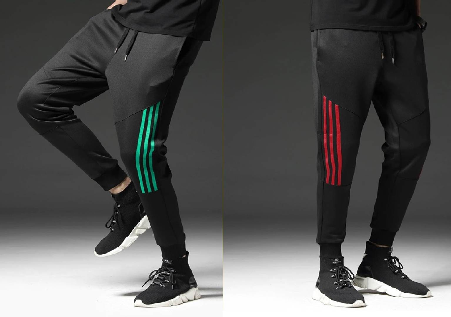 Men Black Solid Polyester Slim Fit Joggers (Pack of 2)