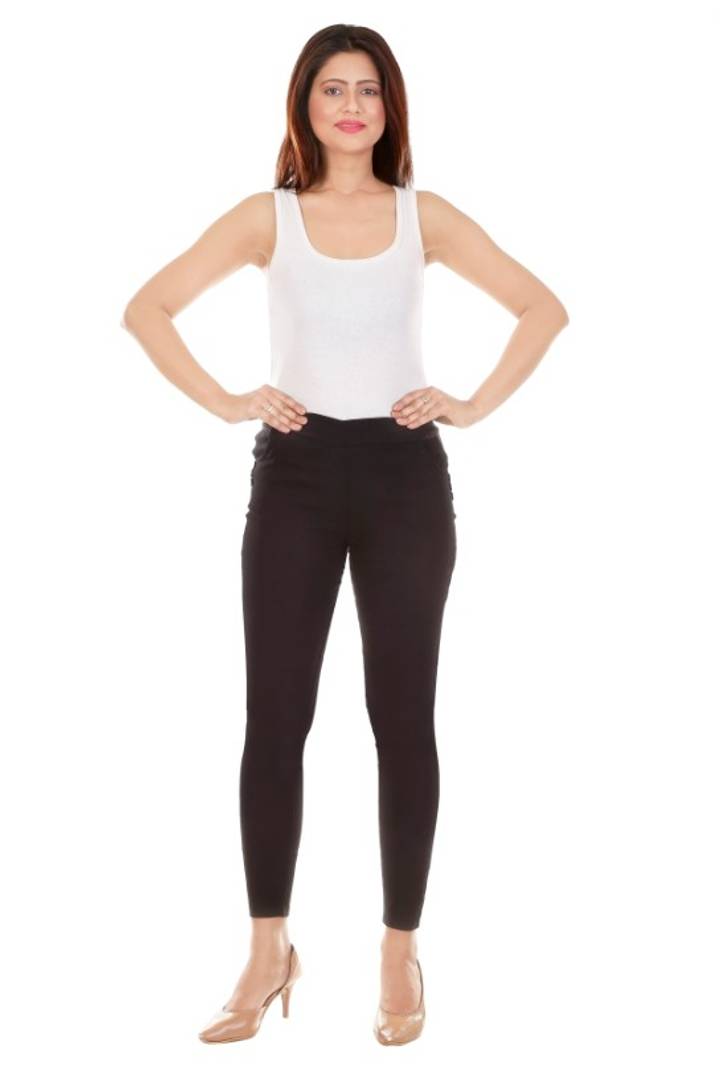 Stylish Cotton Solid Jeggings - SVB Ventures 