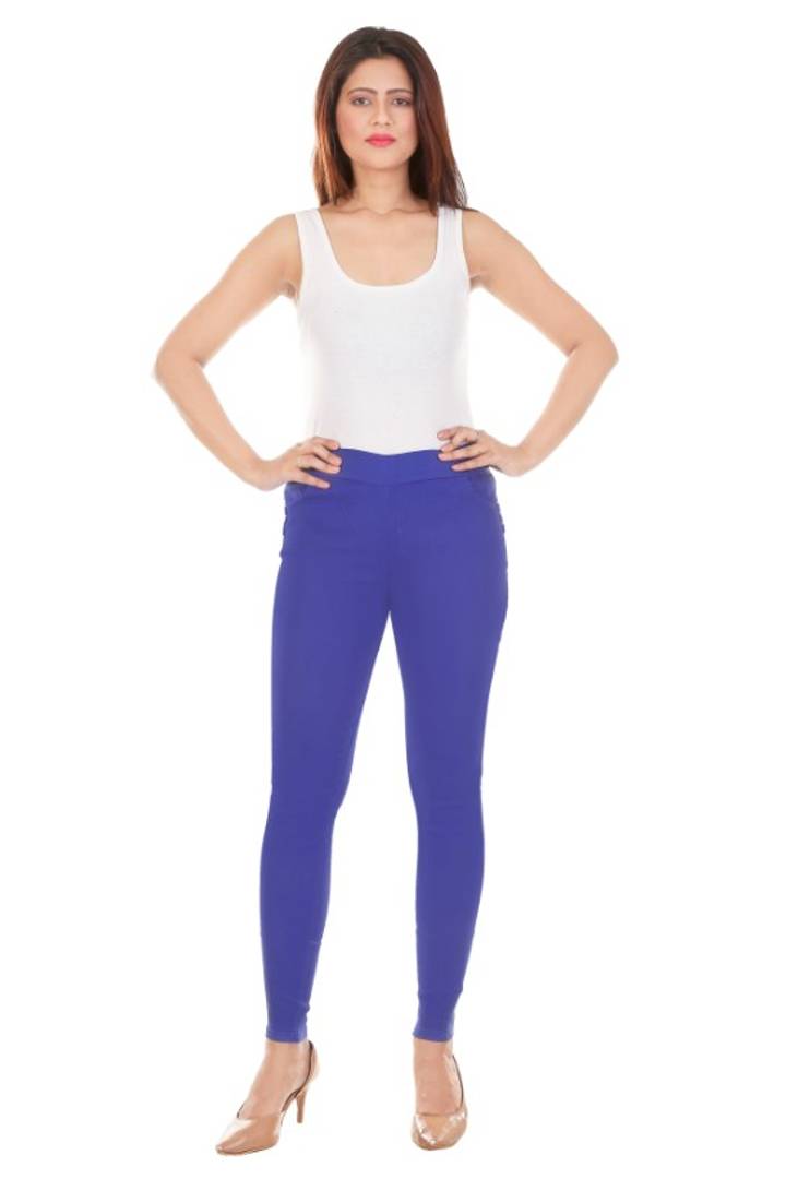 Stylish Cotton Solid Jeggings - SVB Ventures 