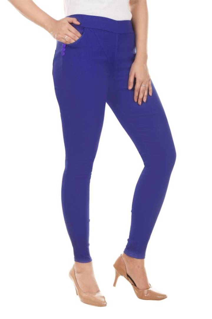 Stylish Cotton Solid Jeggings - SVB Ventures 