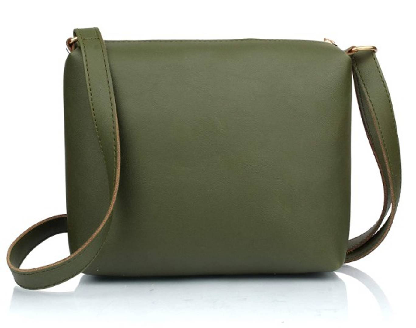 TMN GREEN COMBO OF HANDBAG WITH SLING BAG AND GOLDEN CHAIN BAG