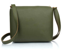 Load image into Gallery viewer, TMN GREEN COMBO OF HANDBAG WITH SLING BAG AND GOLDEN CHAIN BAG
