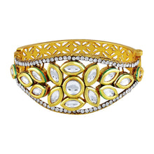 Load image into Gallery viewer, Magnificent Gold Plated Kundan Kada For Women