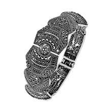 Load image into Gallery viewer, Fashionable Oxidised German Silver Openable Kada For Women
