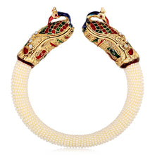 Load image into Gallery viewer, Traditional Peacock Inspired Gold Plated Kada Bangles Set For Women (Piece Of 2)