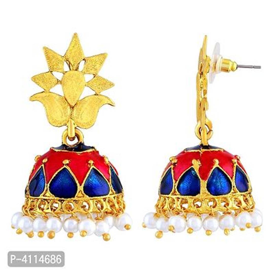 Trendy Designer Alloy Jhumka Earrings