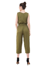 Load image into Gallery viewer, Green  Rayon Dyed Regular Wear Jump Suit