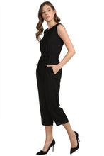 Load image into Gallery viewer, Black Rayon Dyed Regular Wear Jump Suit