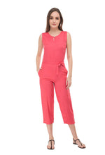 Load image into Gallery viewer, Orange Rayon Dyed Regular Wear Jump Suit
