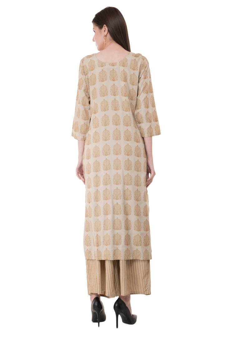 Women Rayon Kurta & Palazzo Set