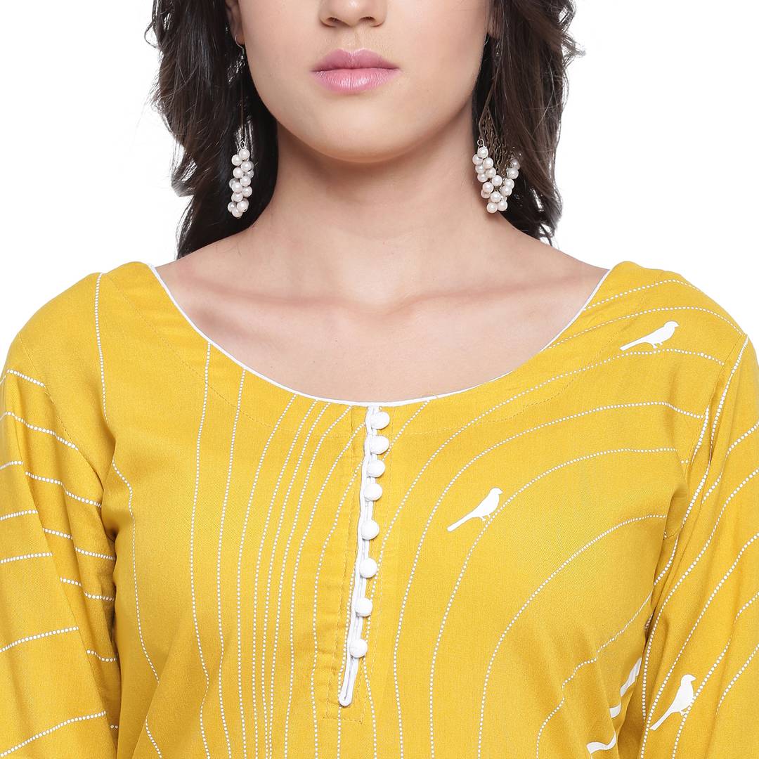 Women Rayon Kurta & Palazzo Set
