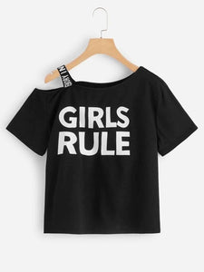 BLACK GIRLS RULE PRNTD TNK TOP TO ELAVATE YOUR WARDROBE.   Fabric:&nbsp; Hosiery  Color:Black Sizes:S,M,L,XL Country of Origin:&nbsp; India   Show off your confident style with our BLACK Girls Rule printed TNK TOP. Made with high-quality material, this tank top features the empowering phrase "BLACK GIRLS RULE" in bold, eye-catching print. Perfect for any casual or active occasion, this tank top will make a statement and show your pride.