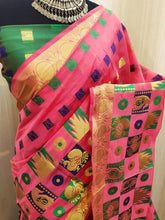Load image into Gallery viewer, New Cotton Blend Jacquard Zari Border &amp; Butta Saree With Blouse Piece