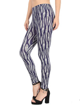 Load image into Gallery viewer, Trendy Synthetic Blue Printed Jeggings For Women