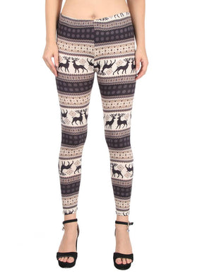 Trendy Synthetic Multicolored Printed Jeggings For Women