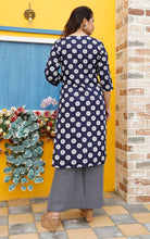Load image into Gallery viewer, Women&#39;s Rayon Printed &amp; Woven Hand Work Kurti With Printed Palazzo