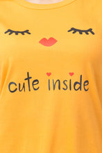 Load image into Gallery viewer, Stylish Yellow Cotton Blend Printed T-Shirt For Women - SVB Ventures 
