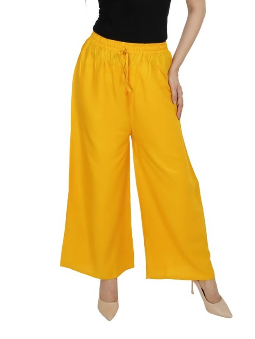 KASTIEL YELLOW RAYON PALAZO