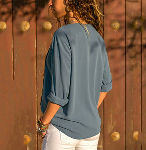 Women's Crepe Casual Full Sleeves Top