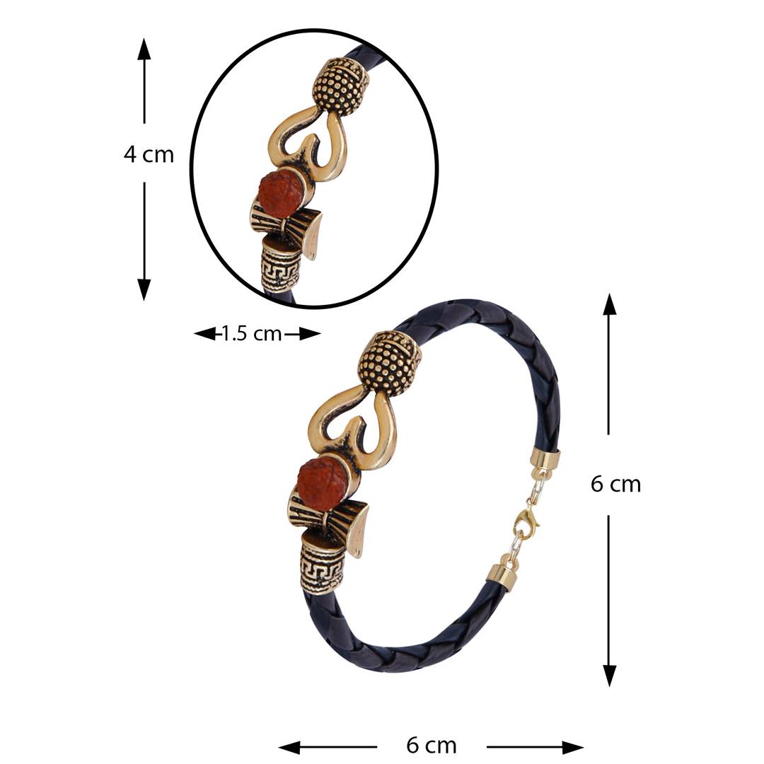 Trishula cord bracelet hot sale