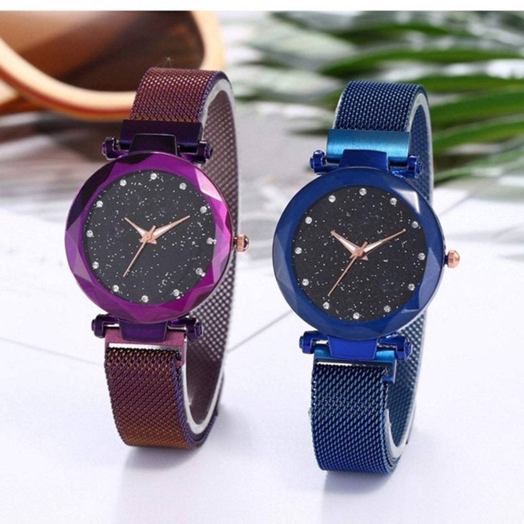 Beautiful and Stylish Magnetic Strap Analog for Women's (Pack of 2)