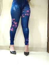 Load image into Gallery viewer, Denim Blue Stretchable Cotton Lycra Women Jegging