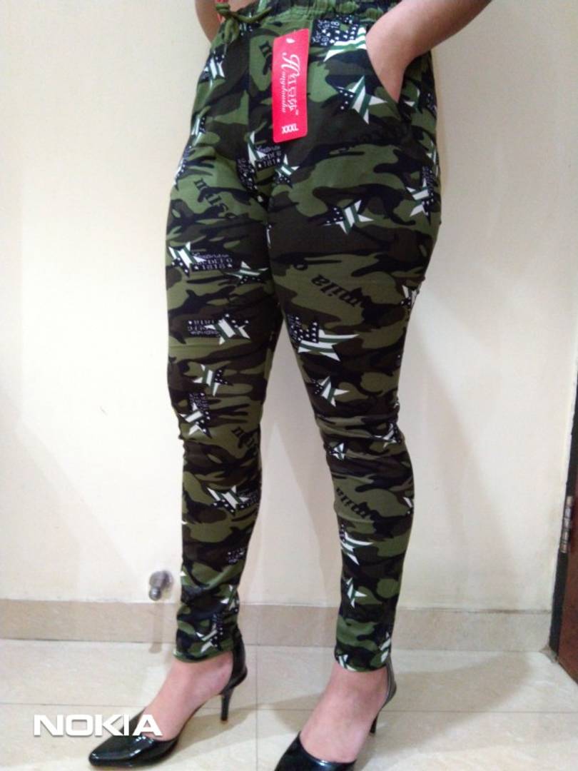 Fashion Trendy Attractive Stretchable Cotton Lycra   Printed Jegging