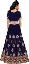 Load image into Gallery viewer, Ramcrupa Creation Women&#39;s Self Design embroidered silk Semi Stitched Lehenga Choli