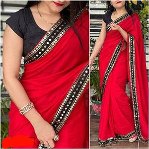 Women's Georgette Saree with Blouse Piece