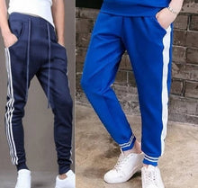 Load image into Gallery viewer, Classy Multicoloured Cotton Blend Slim Solid Knit Jogger For Men (Combo Of 2)