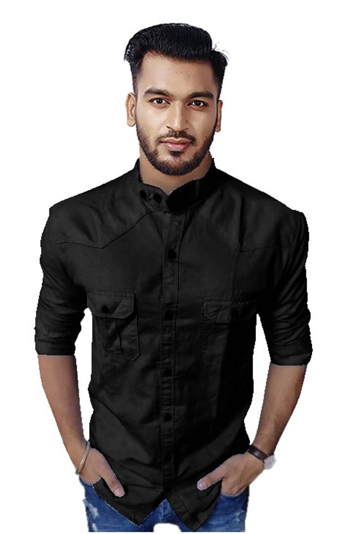 Stylish Cotton Solid Casual Shirt For Men