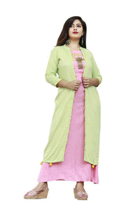 Stylish Rayon Embroidery Inner with Jacket Set