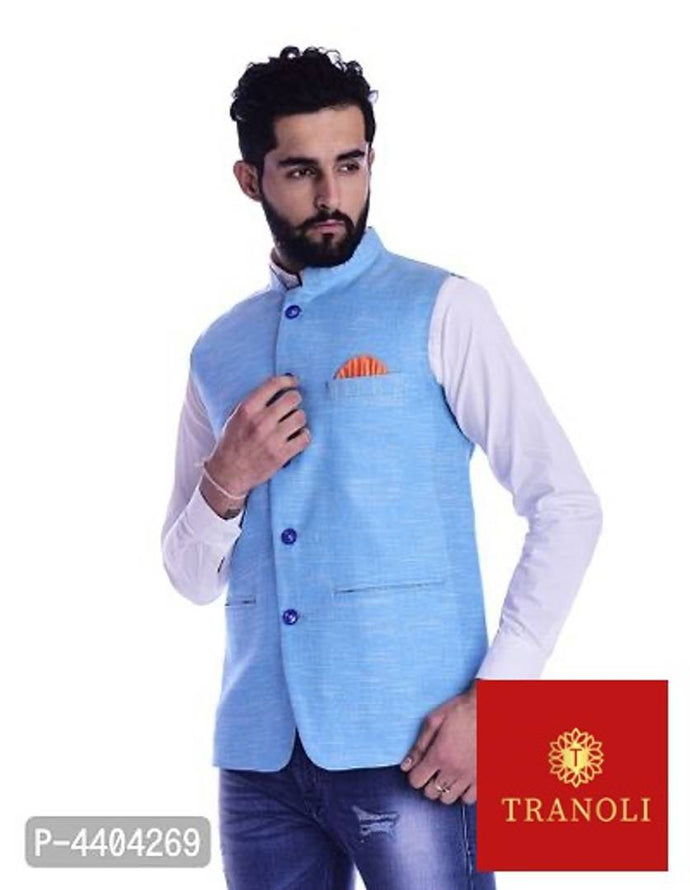 Party Wear Mens Khadi Cotton Nehru Jacket at Rs 850/piece in Nagpur | ID:  21469397762