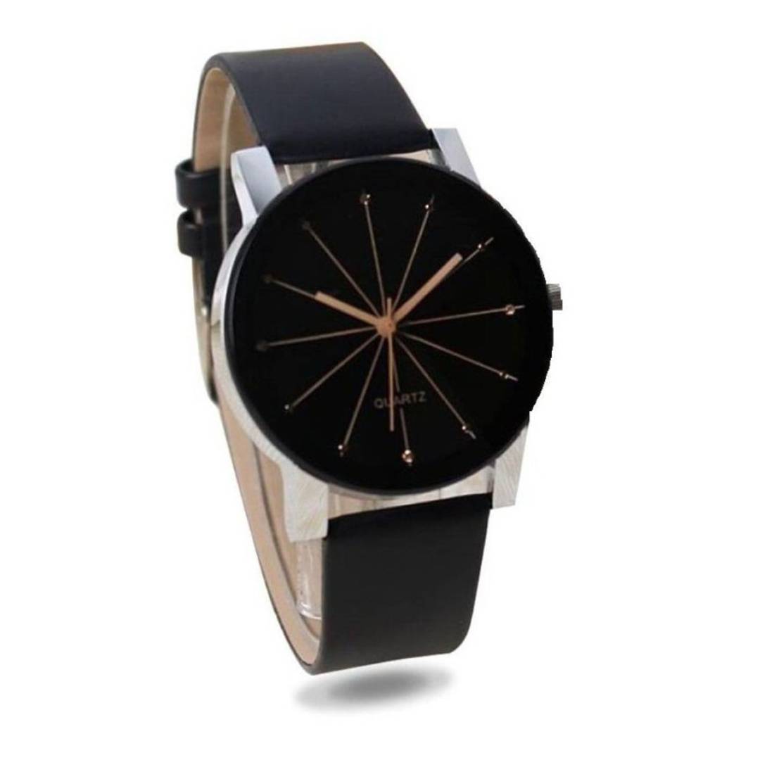 Trendy Leather Analog Watch For Men