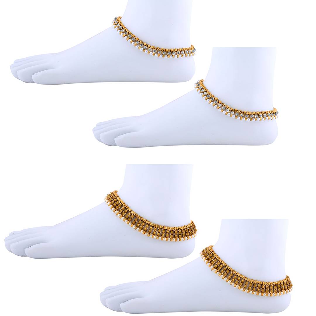 Designer Traditional Anklet Wedding Jewellery For Women/Girls Set-2