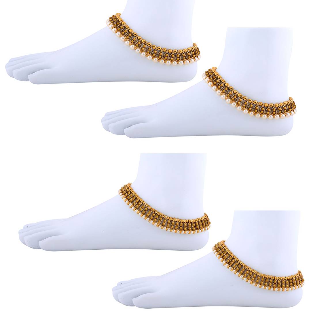 Designer Traditional Anklet Wedding Jewellery For Women/Girls Set-2