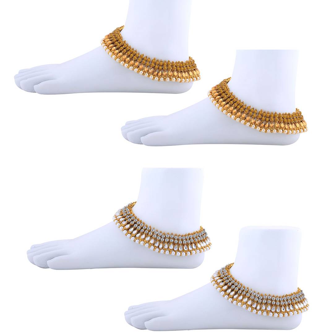 Designer Traditional Anklet Wedding Jewellery For Women/Girls Set-2