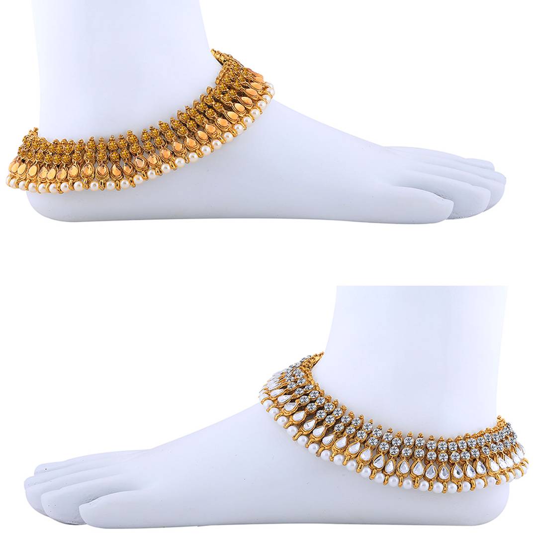 Designer Traditional Anklet Wedding Jewellery For Women/Girls Set-2