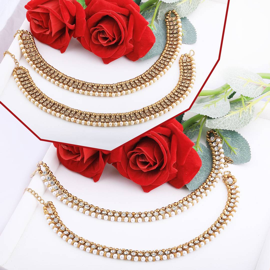 Designer Traditional Anklet Wedding Jewellery For Women/Girls Set-2