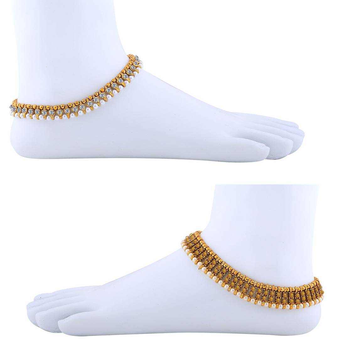 Designer Traditional Anklet Wedding Jewellery For Women/Girls Set-2