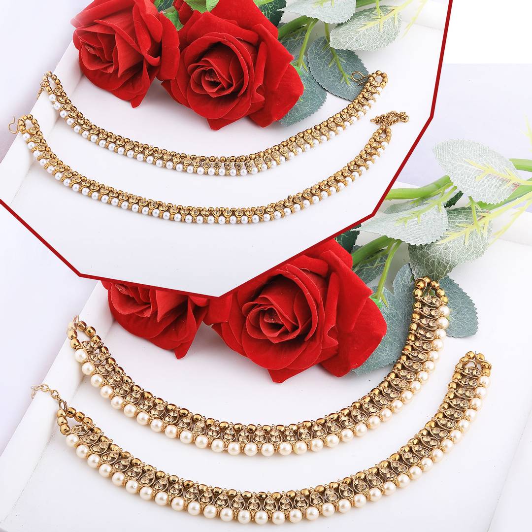Designer Traditional Anklet Wedding Jewellery For Women/Girls Set-2