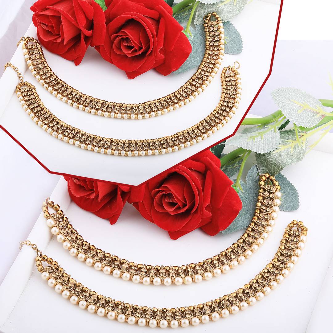 Designer Traditional Anklet Wedding Jewellery For Women/Girls Set-2