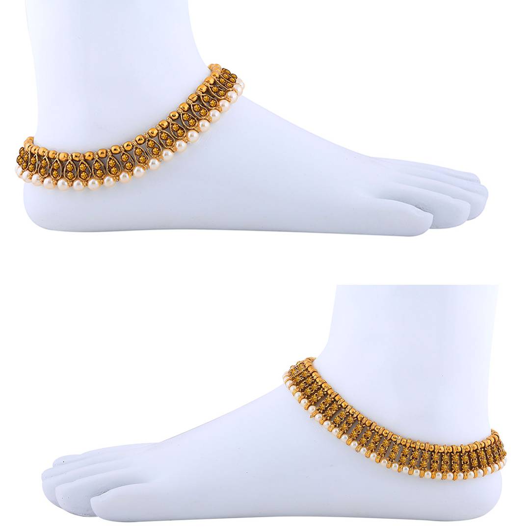 Designer Traditional Anklet Wedding Jewellery For Women/Girls Set-2