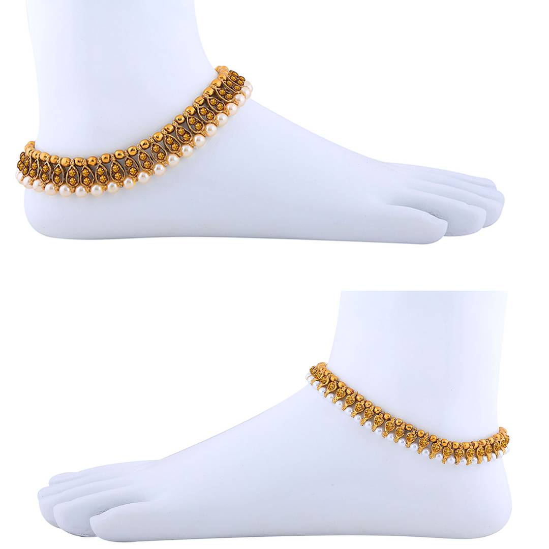 Designer Traditional Anklet Wedding Jewellery For Women/Girls Set-2