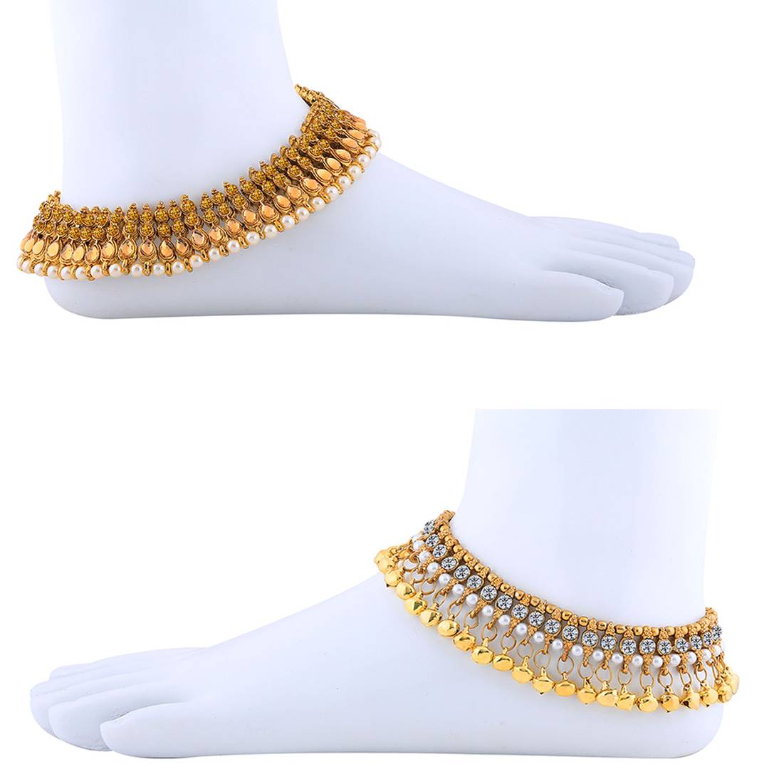 Designer Traditional Anklet Wedding Jewellery For Women/Girls Set-2