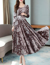 Load image into Gallery viewer, Mauve Velvet Dress