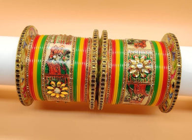 Trendy and Traditional Graceful Alloy Bangles Set