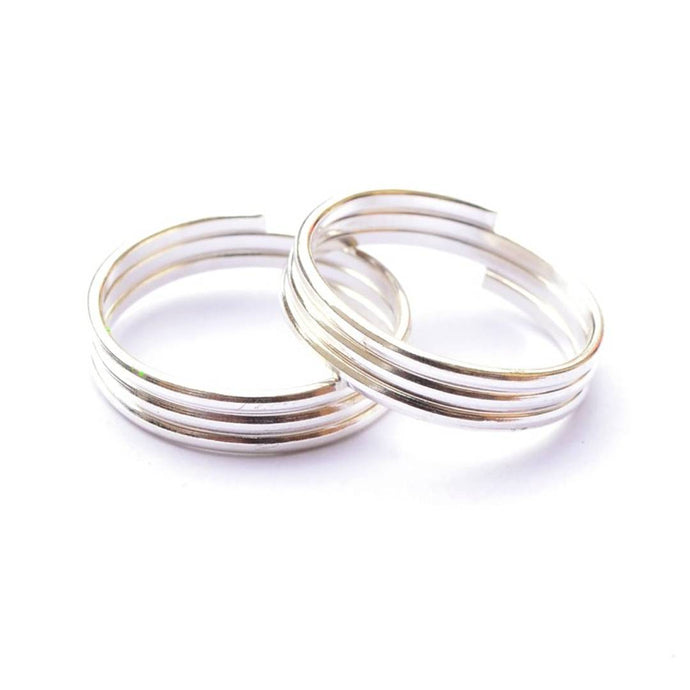 Traditional Designer Daily Wear Silver Plated Toe Rings